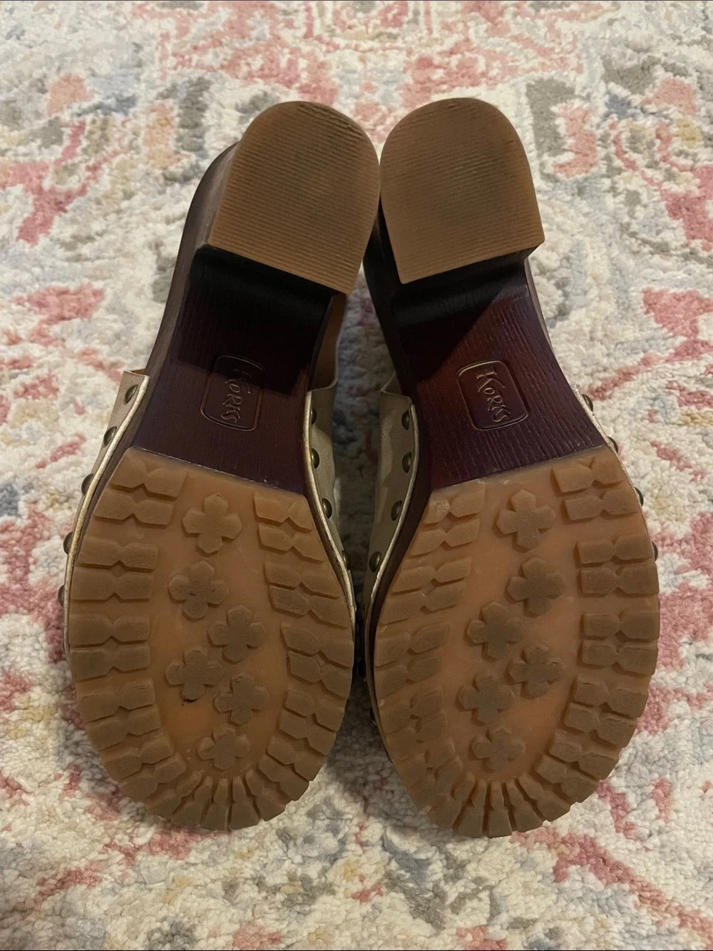 KORKS Arden Beige Slingback Open-Toe Sandals Size 7